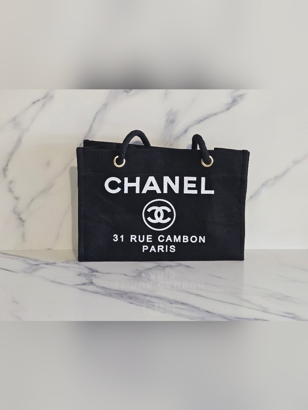 🌟 Women's Iconic Black Canvas Tote Handbag